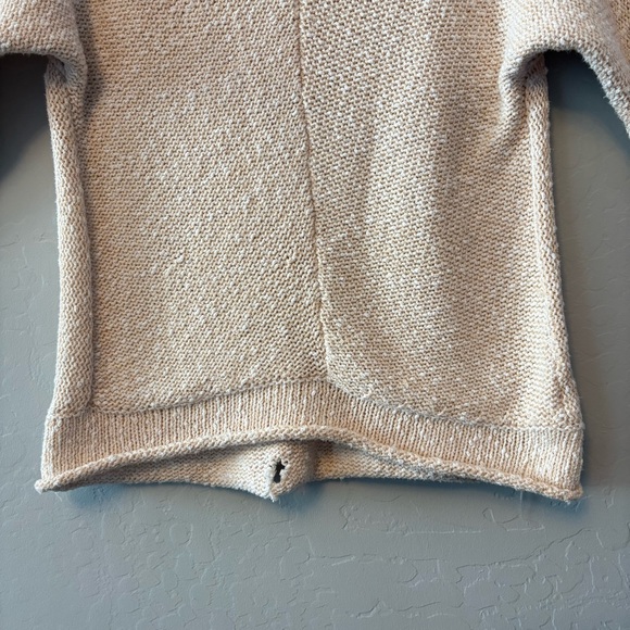Free people marled bright lights open stitch sweater in beige color small - Picture 6 of 16